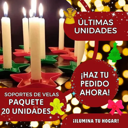 Soporte De Velas Por 20 Unidades - Oferta de Semana